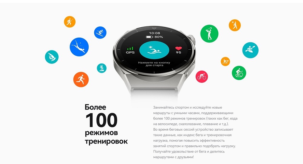 Более 100 режимов тренировок