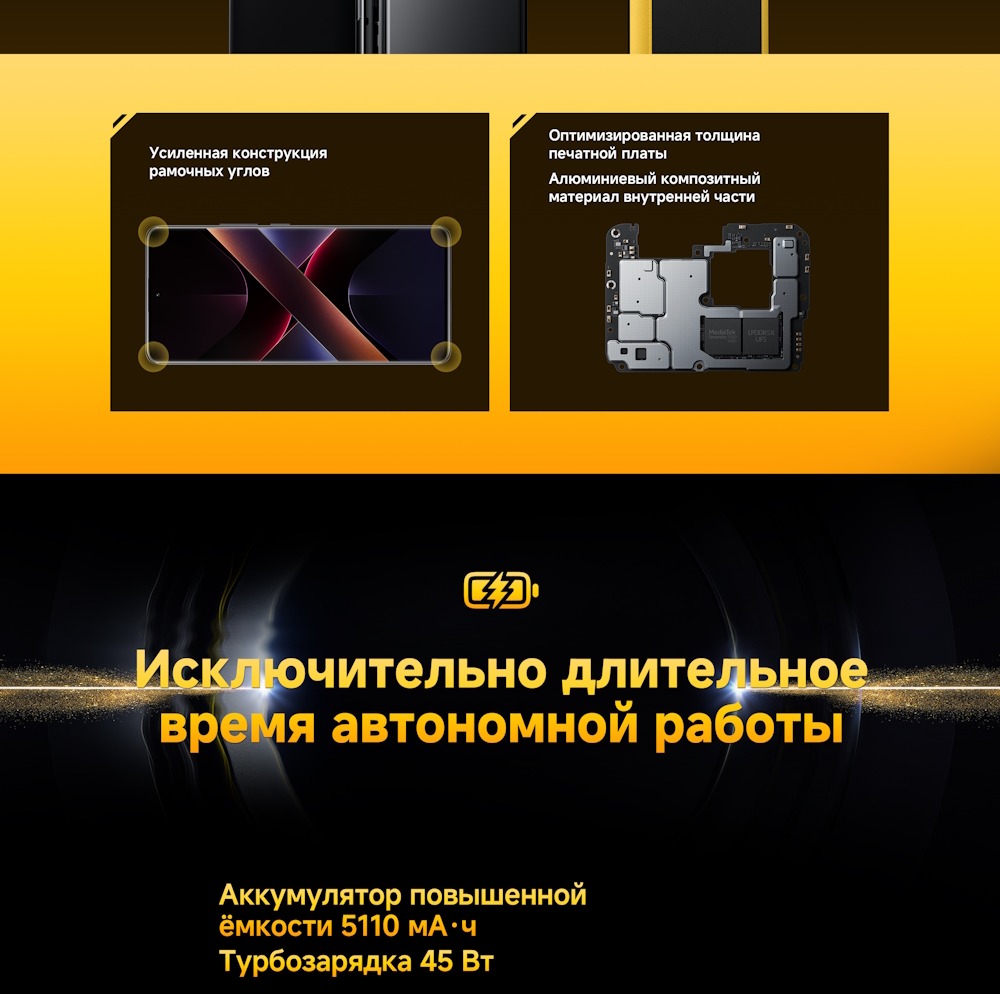 POCO X7 Длительное время работы