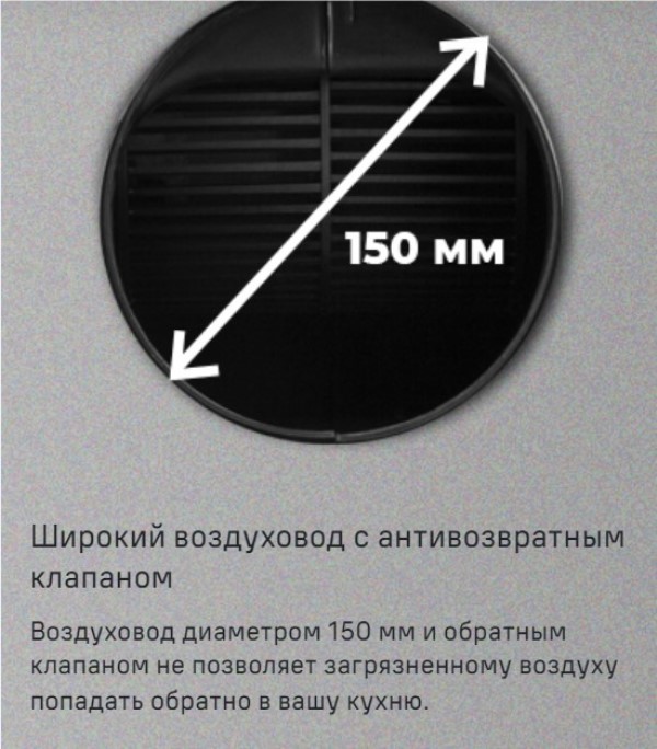 MAUNFELD Bath Plus 402 Диаметр воздуховода 150 мм