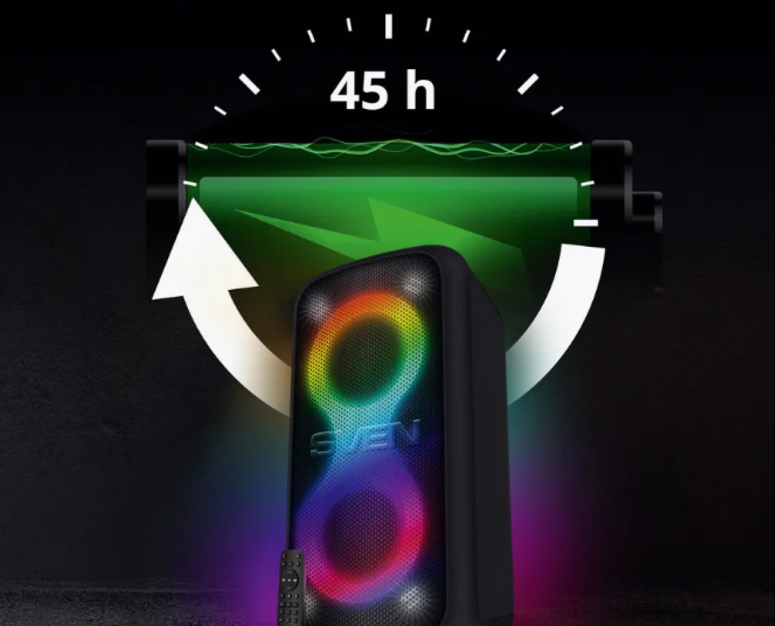 Sven PS-1000 До 45 часов