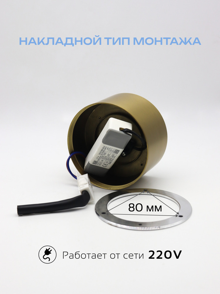 накладной тип монтажа