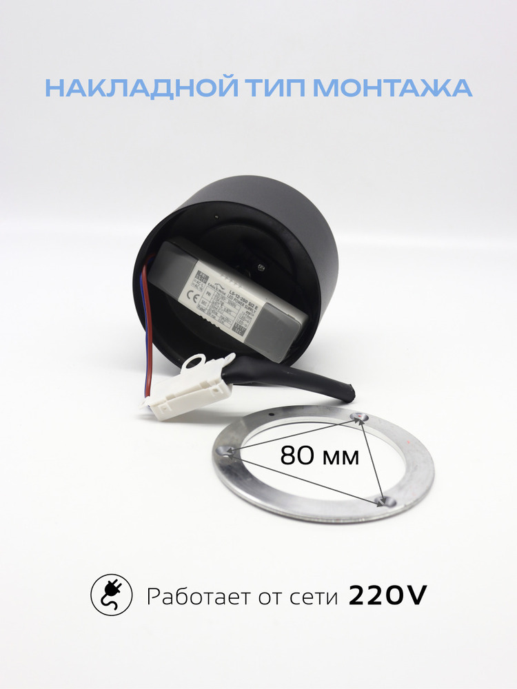 накладной тип монтажа