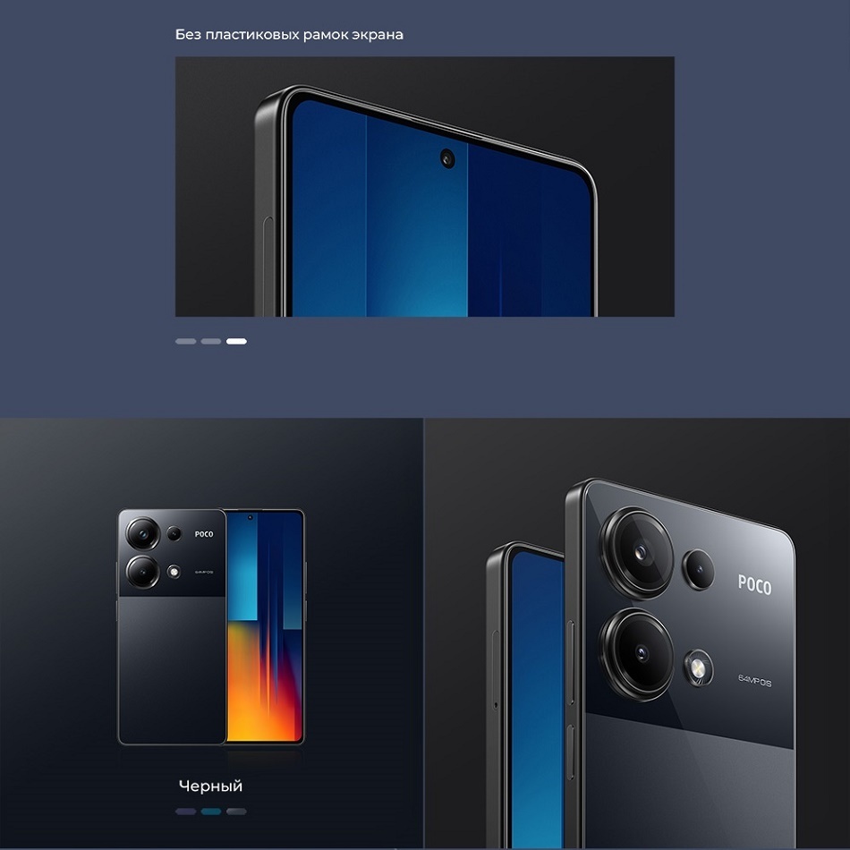 POCO M6 Pro Без пластиковые рамок экрана