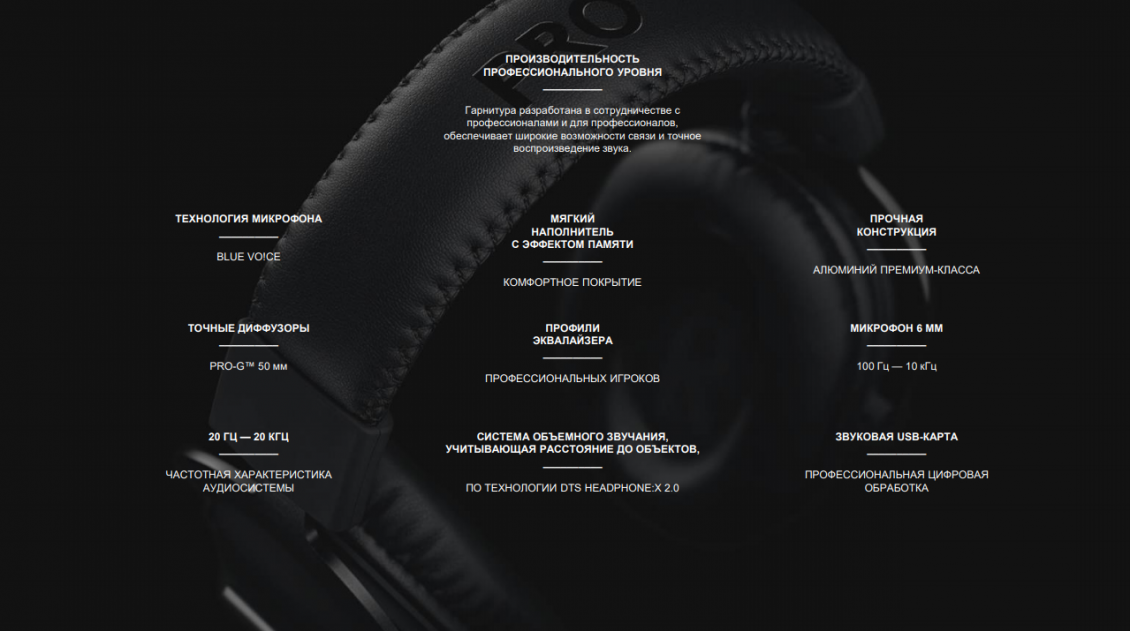 Logitech pro x ПРОИЗВОДИТЕЛЬНОСТЬ ПРОФЕССИОНАЛЬНОГО УРОВНЯ