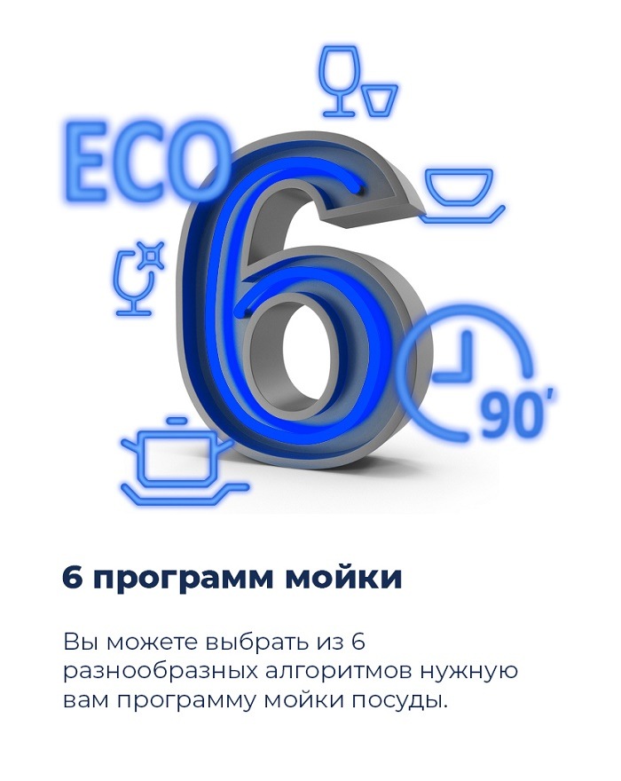 6 программ мойки