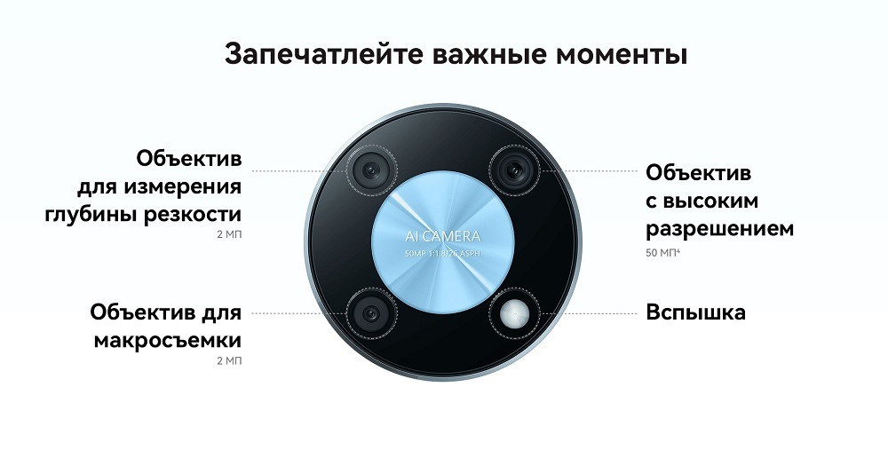 Huawei nova Y90 Запечатлейте важные моменты