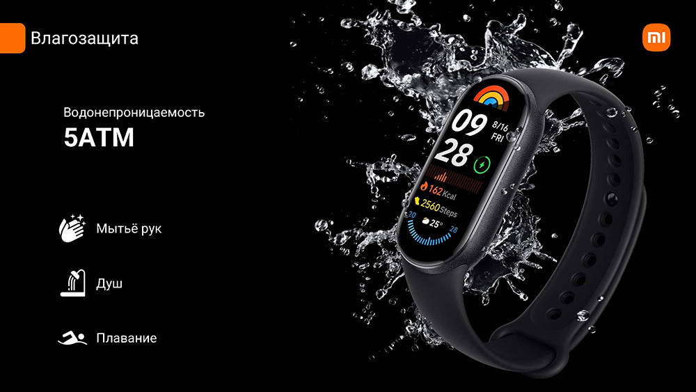 Xiaomi Smart Band 9 Влагозащита