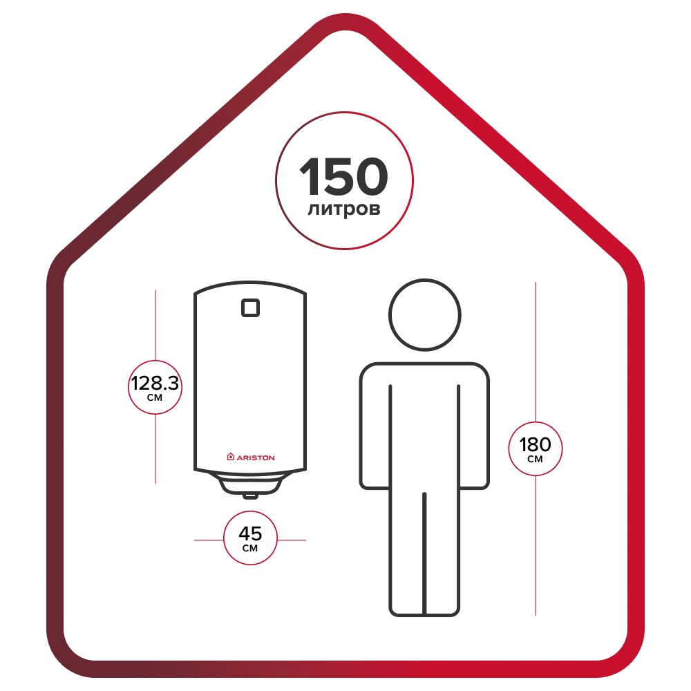 Ariston PRO1 ECO ABS PW 150 V 150 Литров