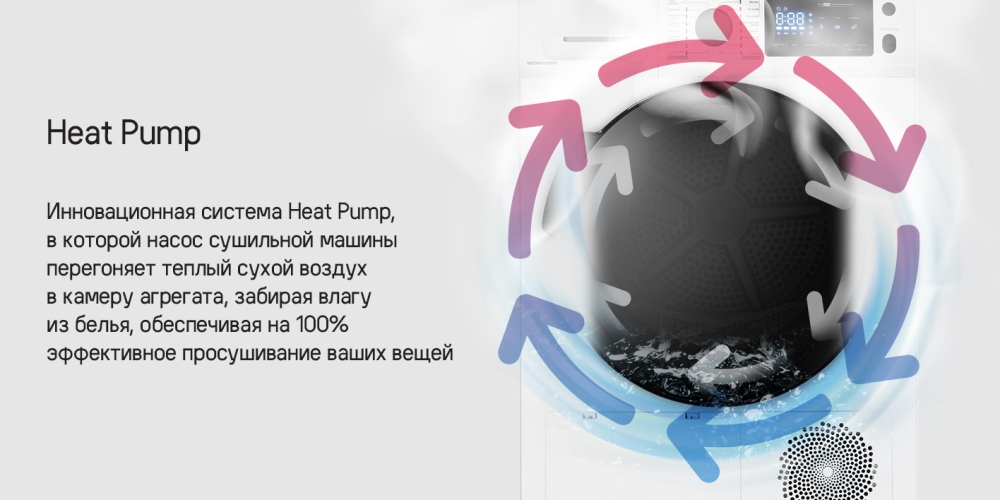 MAUNFELD MFDM169S 100 процентов просушенное белье