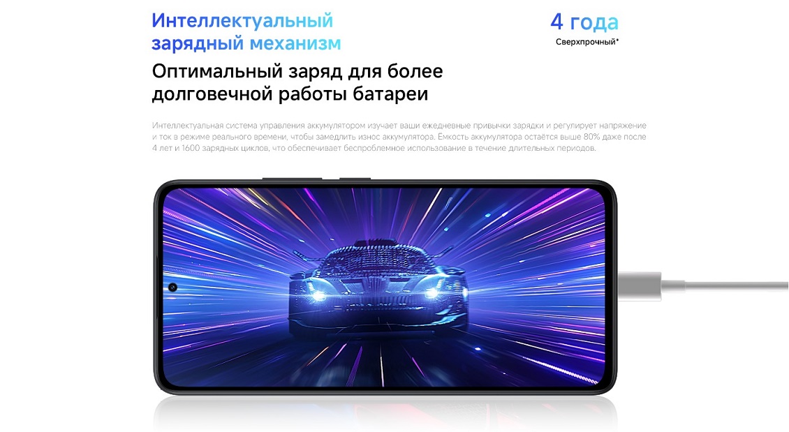 Xiaomi Redmi Note 14 Оптимальный заряд