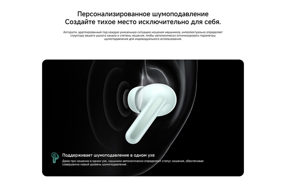 Наушники Xiaomi Redmi Buds 6 персонализированное шумоподавление