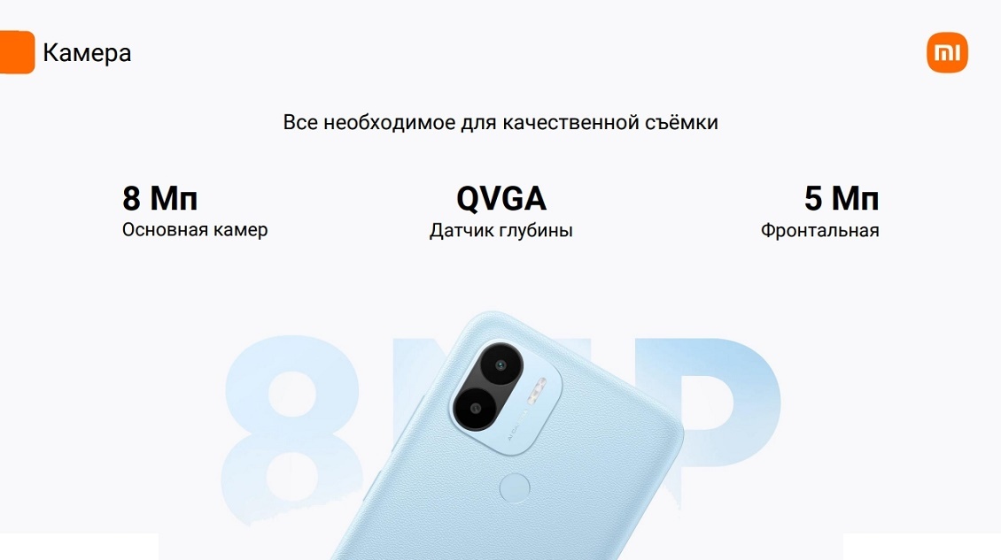 Redmi A2+ Камера