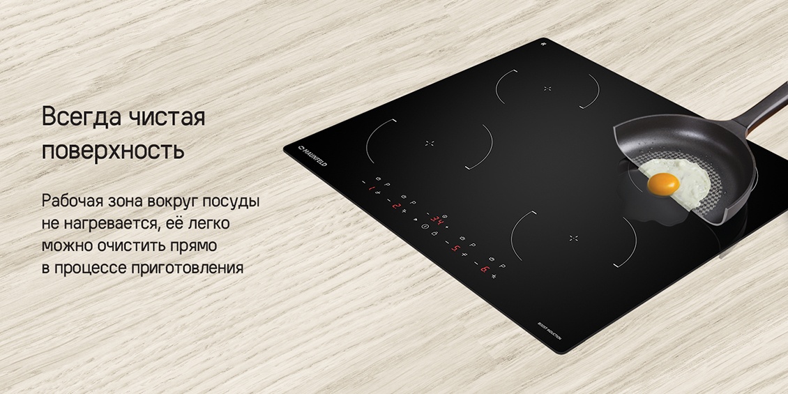 MAUNFELD CVI604EXBK Всегда чистая поверхность