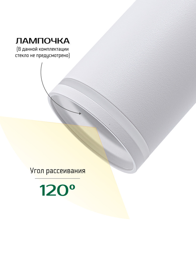 угол рассеивания 120