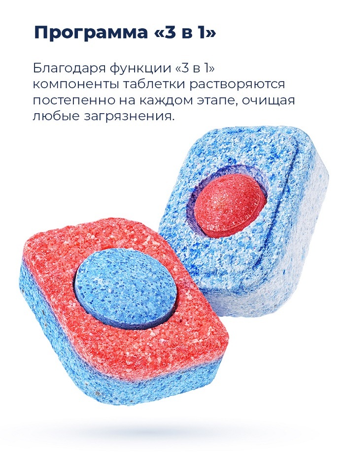 Посудомоечная машина MAUNFELD MLP-08PRO Программа 3 в 1