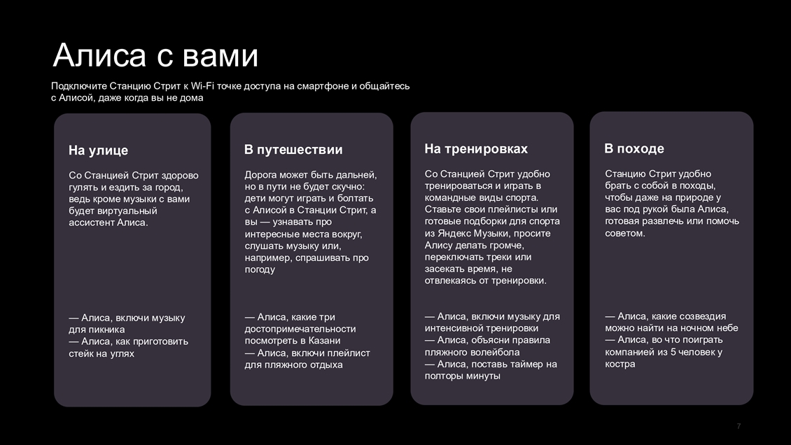 Яндекс.Станция Стрит YNDX-00030 Алиса в походе