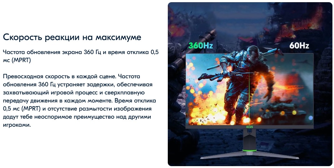 Частота обновления 360 Гц