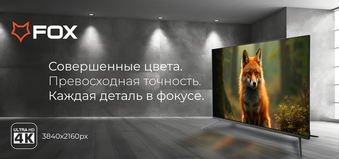 Телевизор FOX 43WOS640E совершенные цвета