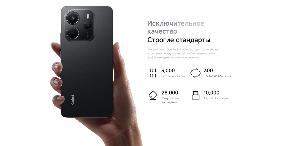 Xiaomi Redmi Note 14 Строгие стандарты
