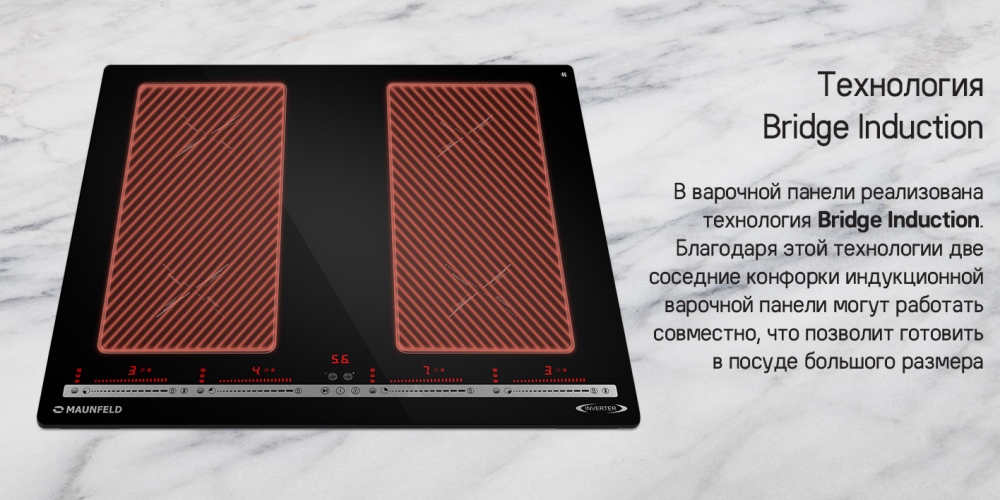 MAUNFELD CVI594SB2BKA Inverter Функция мост