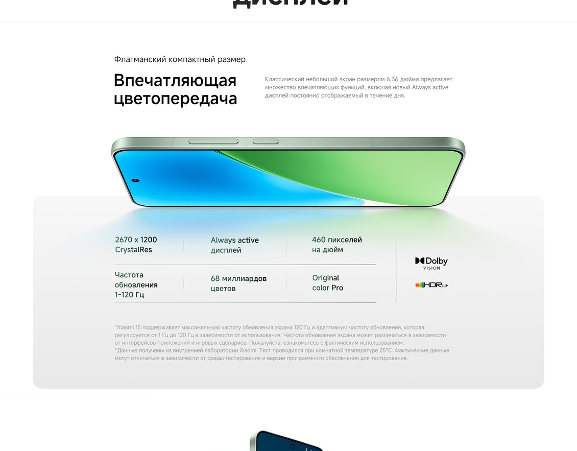 Смартфон Xiaomi 15 12GB/512GB Флагманский компактный размер