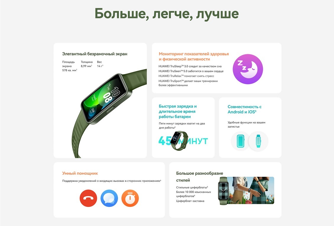 HUAWEI Band 8 Больше, легче, лучше