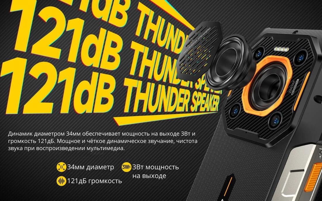 Динамик диаметром 34 мм