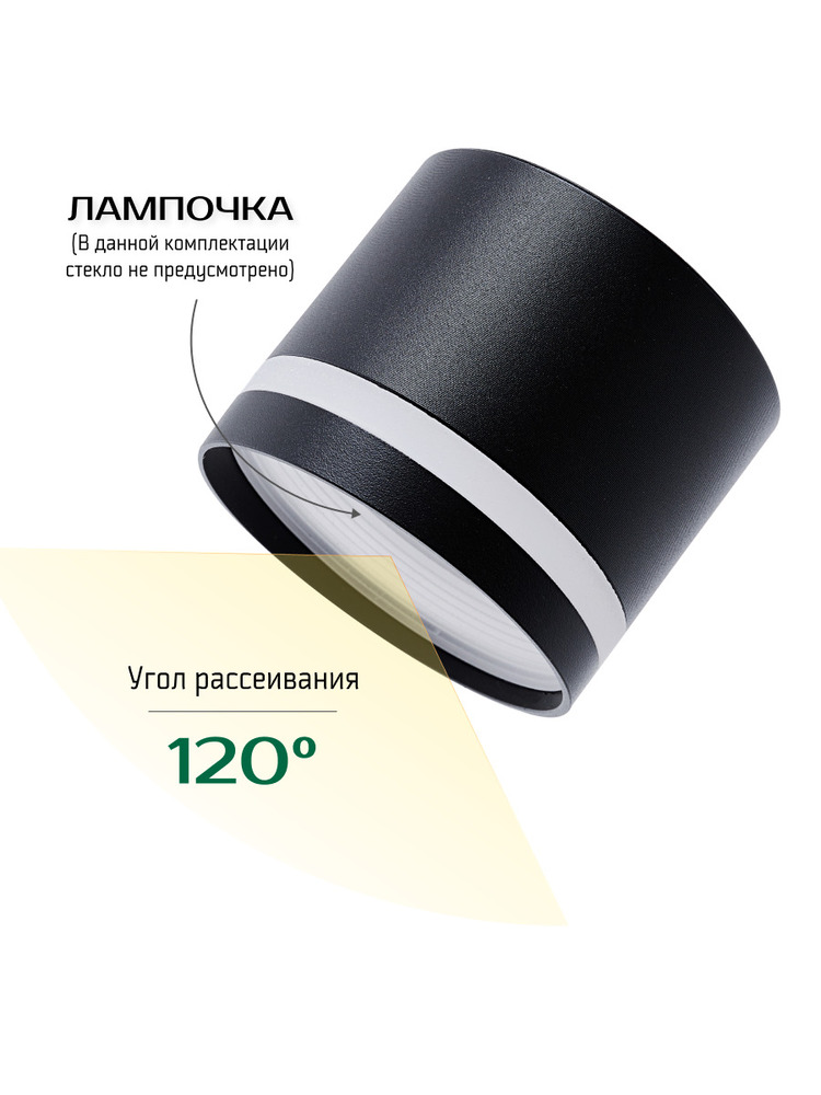 угол рассеивания 120
