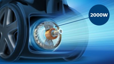 Пылесос PHILIPS XD3000/01 Мотор 2000 Вт обеспечивает высокую мощность всасывания