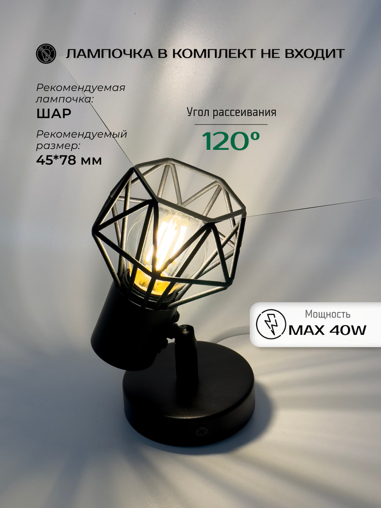 угол рассеивания 120