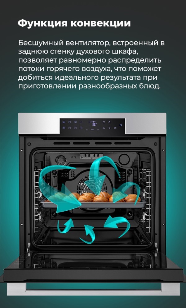 MAUNFELD EOEH.7611SCBG Функция конвекции