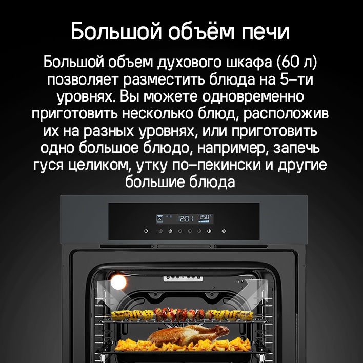 MAUNFELD AEOD6063S Большой объём печи