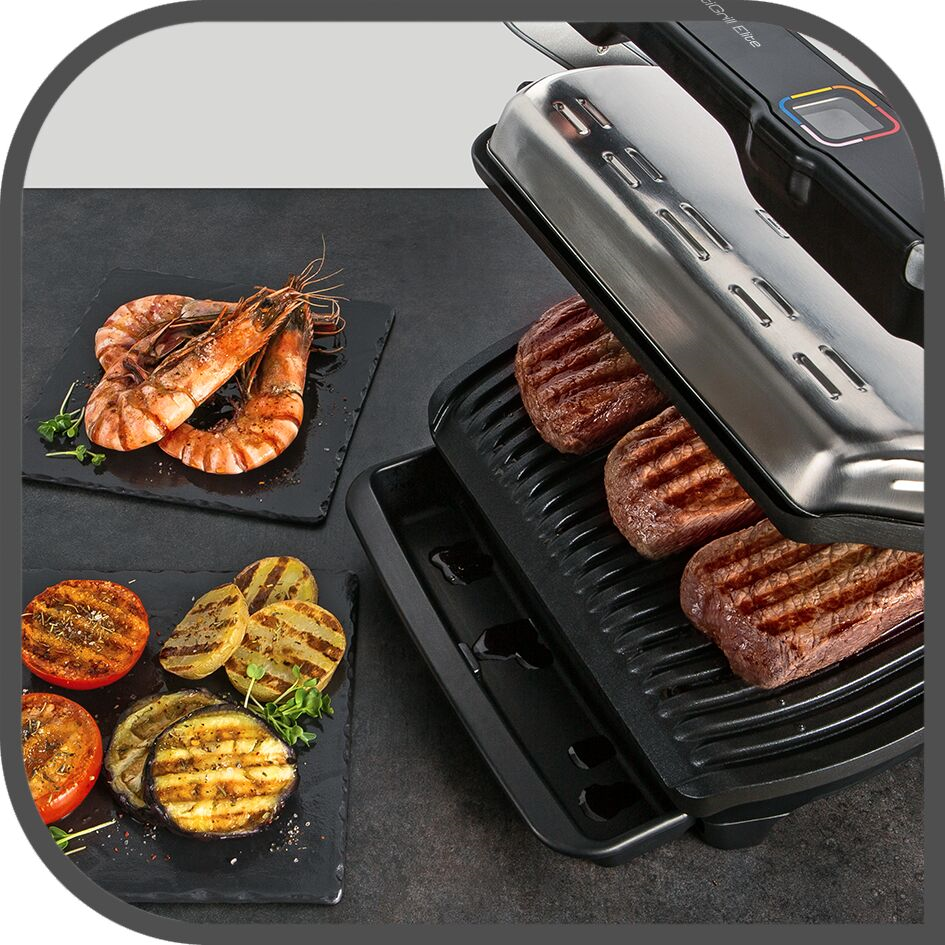 TEFAL OPTIGRILL ELITE GC750D30 ПОДХОДИТ ДЛЯ НЕБОЛЬШОЙ СЕМЬИ ИЛИ ДЛЯ ОДНОГО ЧЕЛОВЕКА