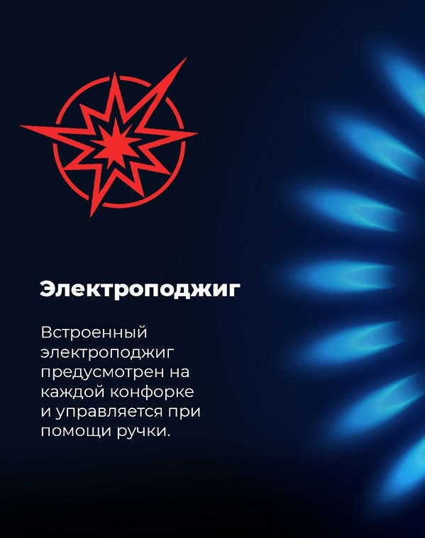 MAUNFELD EGHE.64.63CBG.R/G Электроподжиг