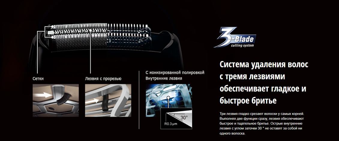 PANASONIC ES-RT37-S520 Система удаления волос