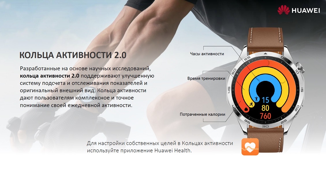HUAWEI Watch GT 4 Кольцо активности 2.0