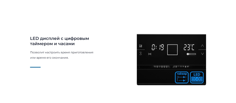 ZUGEL ZOE601B Дисплей с часами и таймером