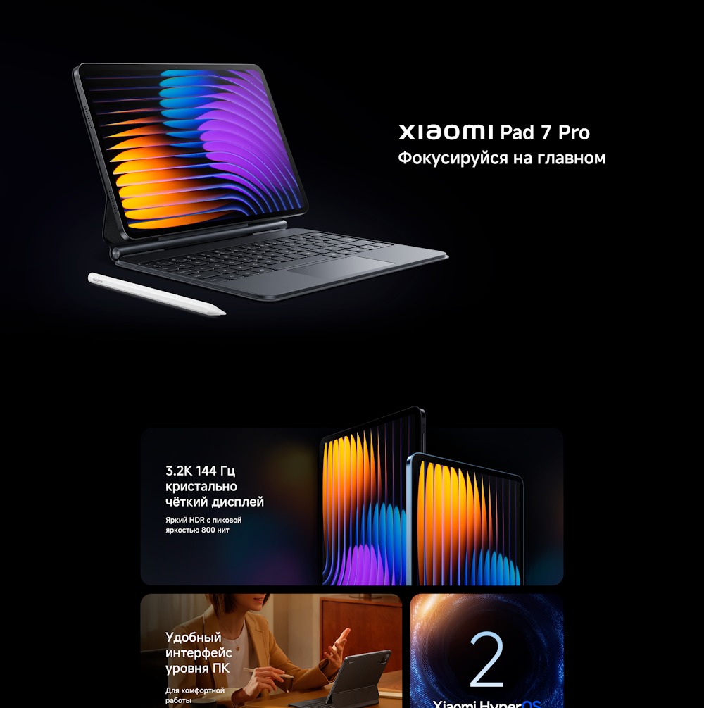 Xiaomi Pad 7 Pro Удобный интерфейс
