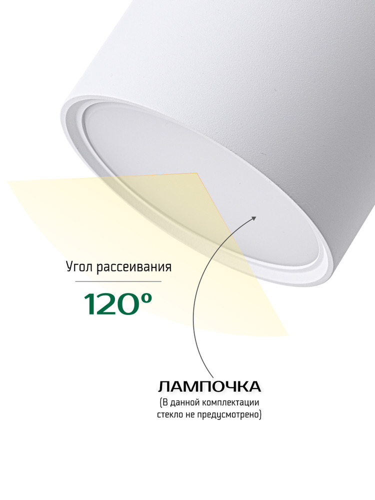 угол рассеивания 120