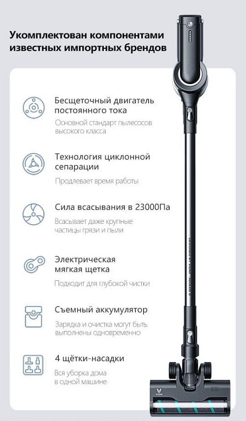 Укомплектован компонентами известных импортных брендов