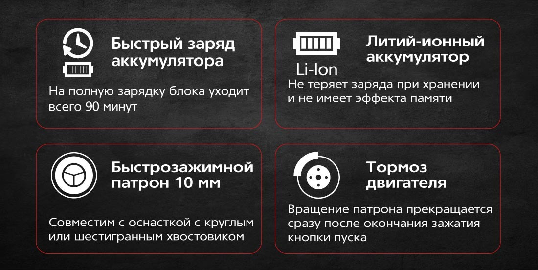 Hammer ACD18BS (с 2-мя АКБ, кейс) Быстрый заряд аккумулятора