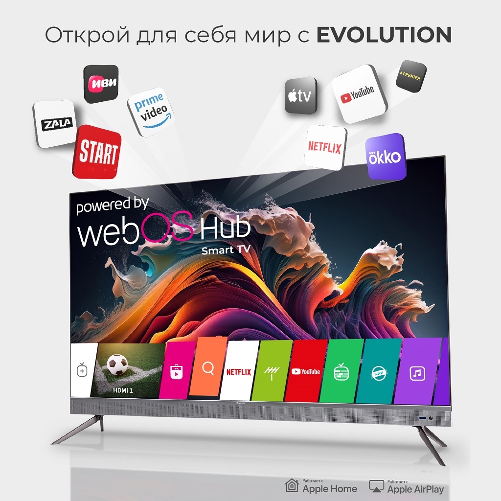 EVOLUTION WOS65MR1SBUHD Открой для себя мир с EVOLUTION