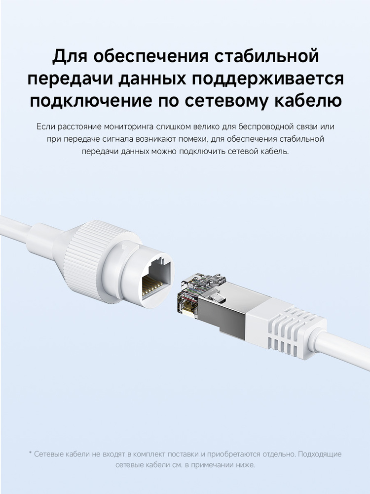 Камера наружного видеонаблюдения Xiaomi Outdoor Camera CW500 Dual (MJSXJ08HL) сетевой кабель