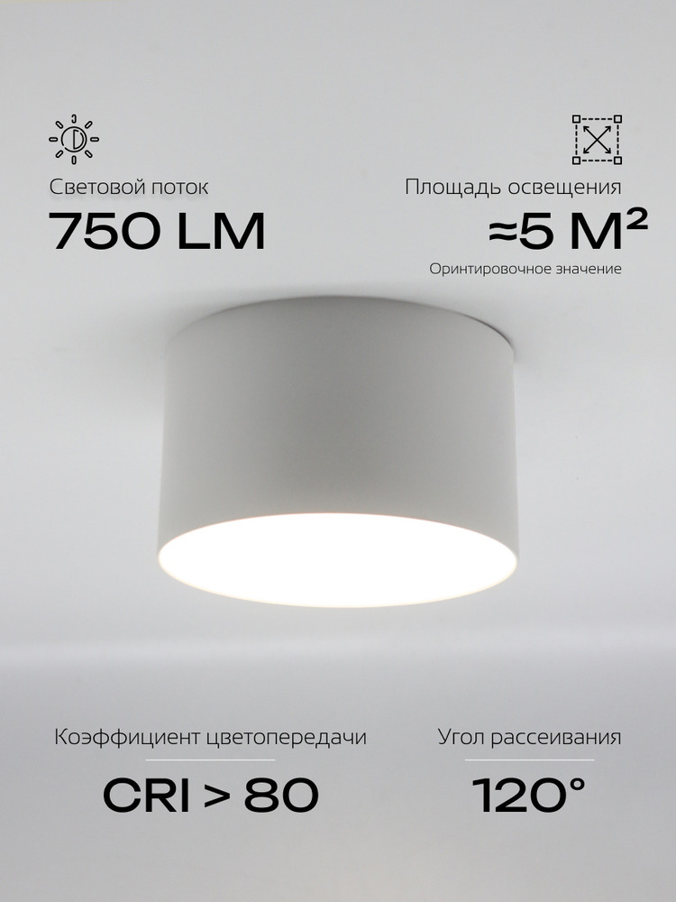 Светильник светодиодный truEnergy ABSOLUTE 11501 световой потом 750Лм