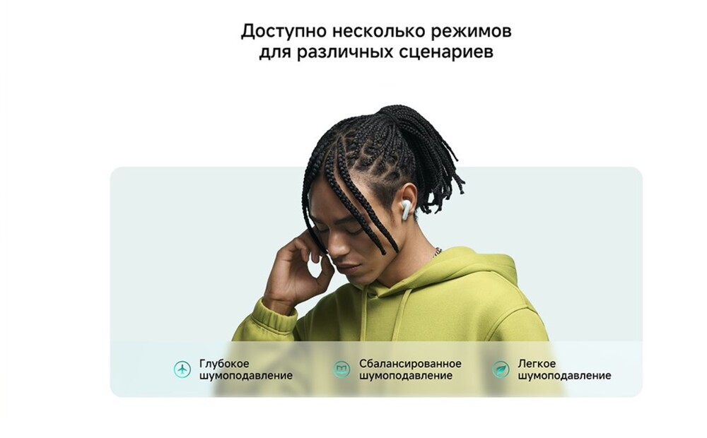 Наушники Xiaomi Redmi Buds 6 несколько режимов для различных сценариев