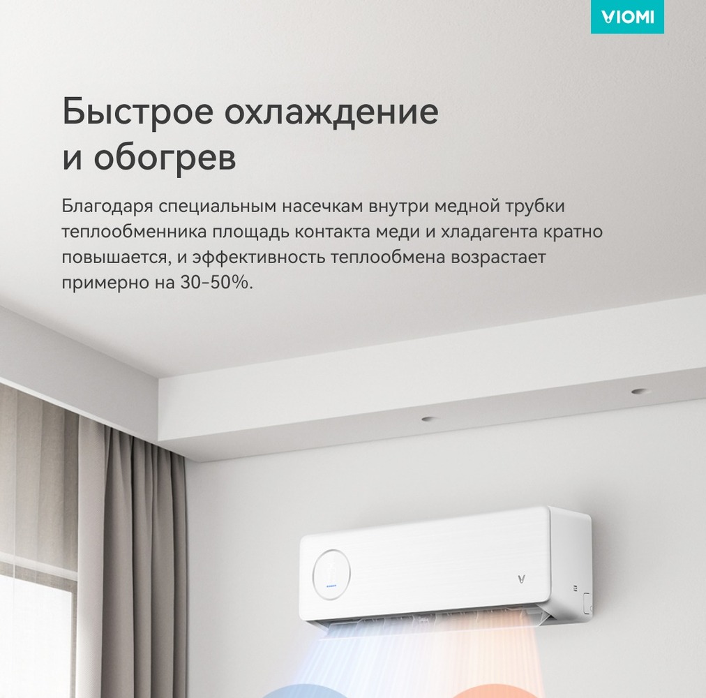 Кондиционер Viomi Cross 2  быстрое охлаждение и обогрев