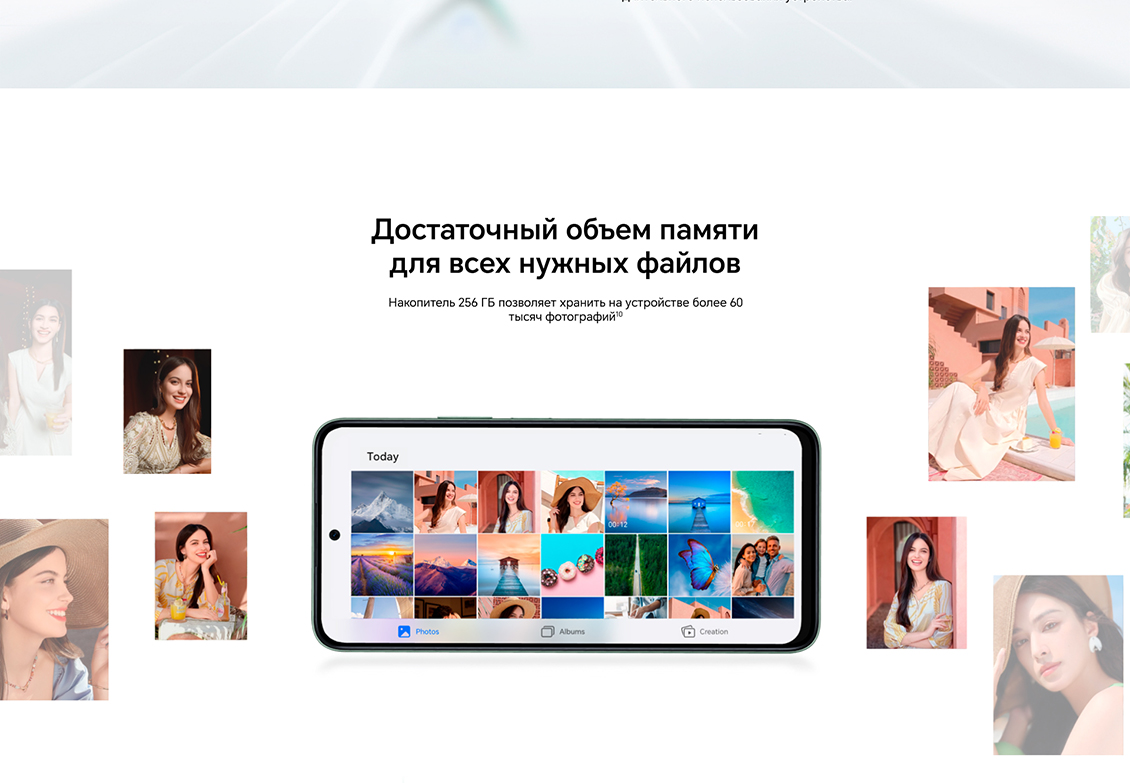 Достаточный объем памяти