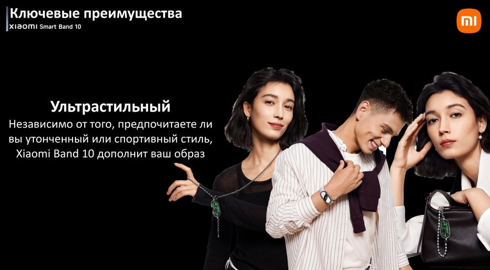 Смарт-часы Xiaomi Smart Band 10 ультрастильный