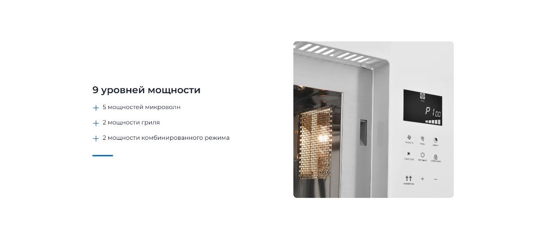 ZUGEL ZMO251W 9 уровней мощности