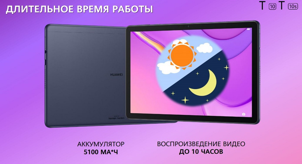 АККУМУЛЯТОР 5100 МА*Ч ВОСПРОИЗВЕДЕНИЕ ВИДЕО ДО 10 ЧАСОВ